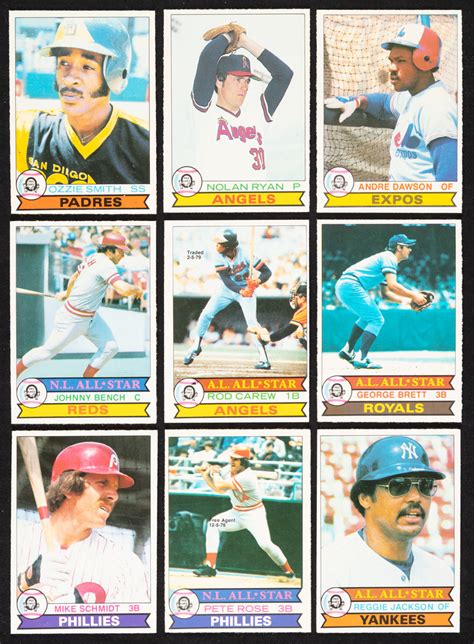 Lot Detail - 1979, 1980 and 1981 O-Pee-Chee Baseball Complete 374-Card ...