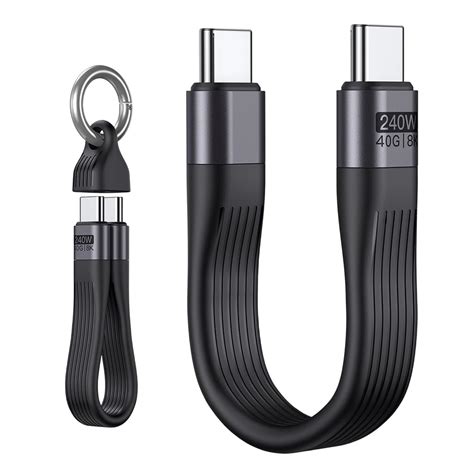 Verilux Type C Cable for Fast Charging with 240W PD Support and Clasp ...