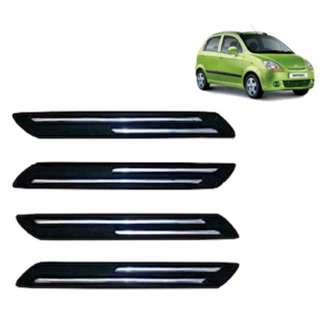 Premium Quality Car Bumper Protector Guard with Double Chrome Strip for ...