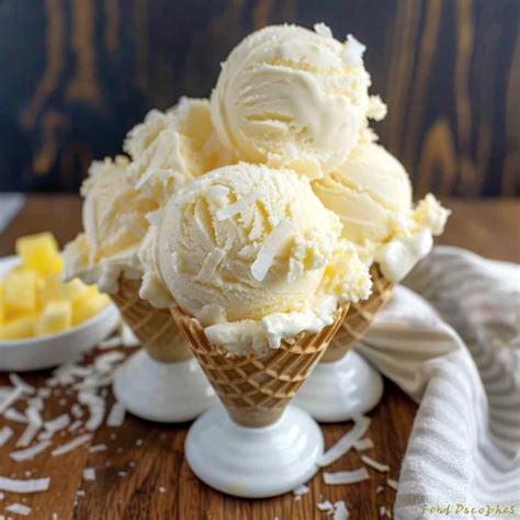 Coconut Pineapple Ice Cream - Quick Homemade Recipes