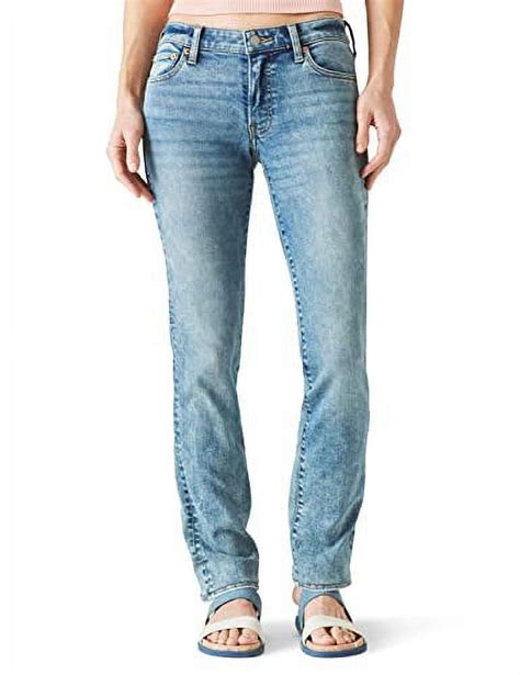 Lucky Brand Womens Sweet Mid Straight Leg Jeans, Blue, 10 - Walmart.com