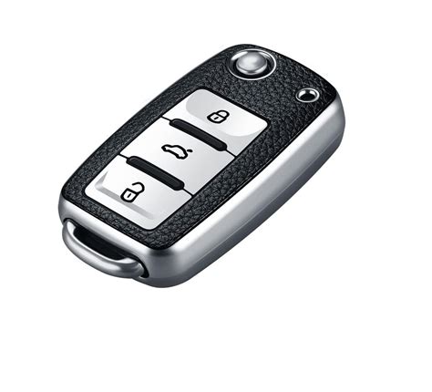 Soft TPU Leather Pattern Key Cover Compatible with Polo Vento Jetta ...