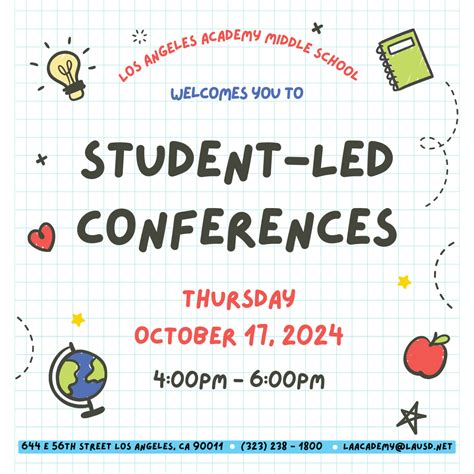 Student Led Conferences | Los Angeles Academy Middle School