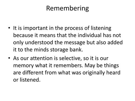 Process of listening ppt | PPT