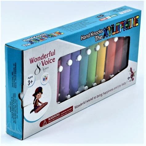 Colorful Hand Knocks the Xylophone Musical Toy with 8 Different Tones ...