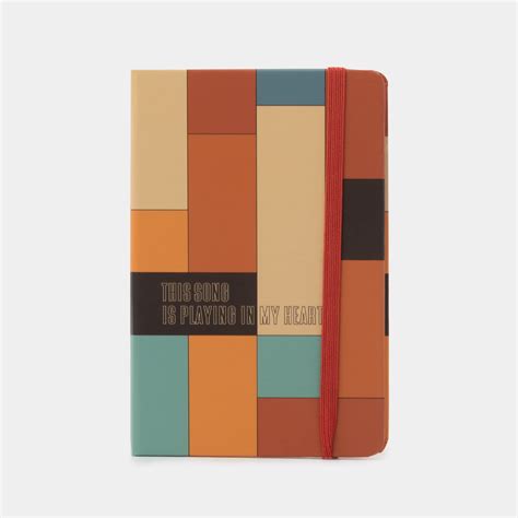 Libreta ejecutiva de 14 x 9 cm diseño, rectángulos