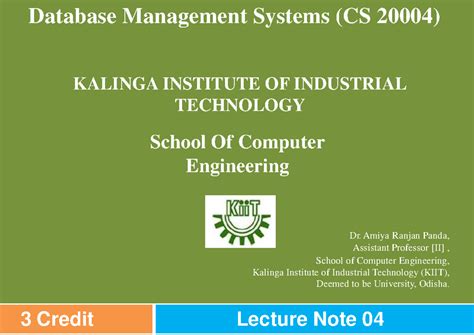 DBMS 04 - Lecture Notes on Data Models and Their Applications - Studocu