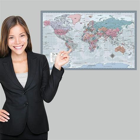 Laminated World Map 的图像结果