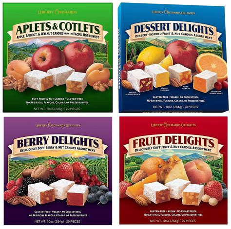 Liberty Orchards Aplets & Cotlets, Berry Delight, Nepal | Ubuy