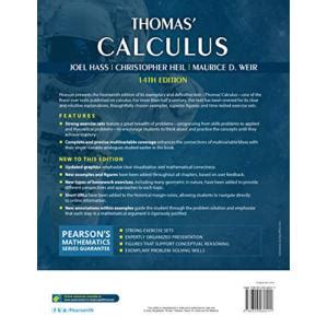 Buy Thomas' Calculus | Fourtheenth Edition | By Pearson + Advanced ...