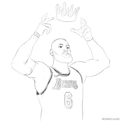 Lebron James Drawing Easy