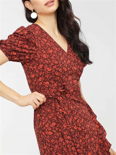 Tokyo Talkies Women Wrap Brown, Orange Above Knee/Mid Thigh Length ...