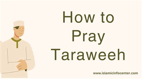 How to Pray Taraweeh | Step-by-Step Guide 2026 - Islamic Info Center