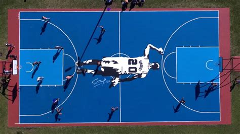 Lovely Manu Ginobili mural graces basketball court in Kerala | Sporting ...