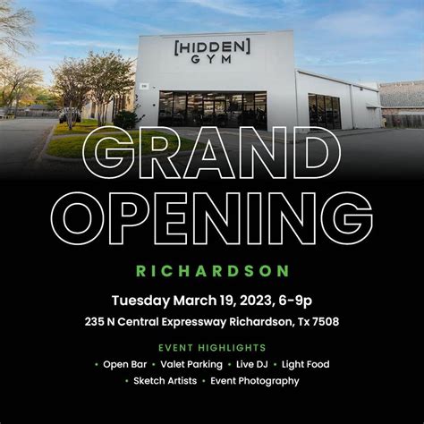 Hidden Gym Richardson Grand Opening, Hidden Gym (235 N Central ...