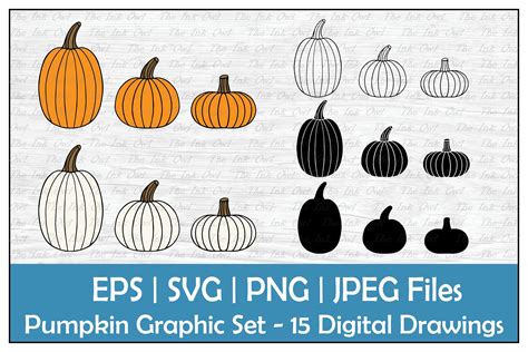 Tall Pumpkin Outline Clipart