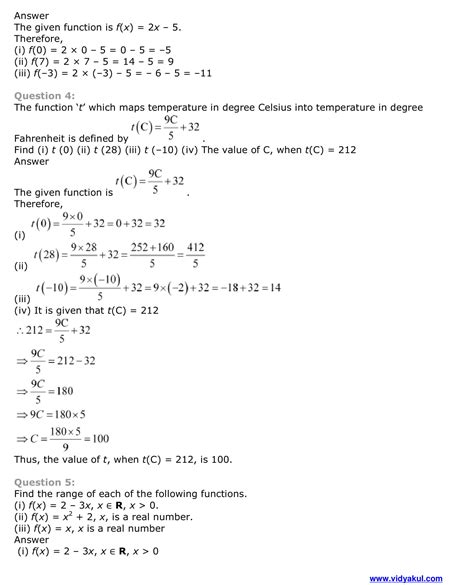 Image result for Class 11 Math Function Exercise Solution