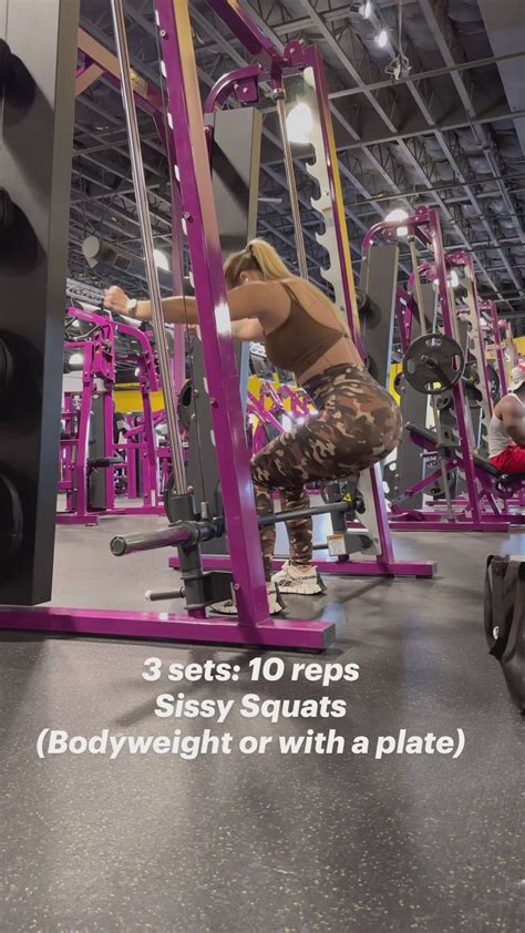 PLANET FITNESS ROUTINE smith machine workout hip thrust form quad ...