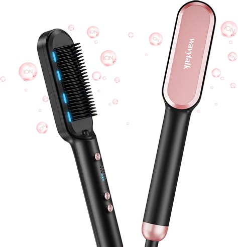 Amazon.com : Wavytalk Hair Straightener Brush,Sleek Sweep Ionic ...