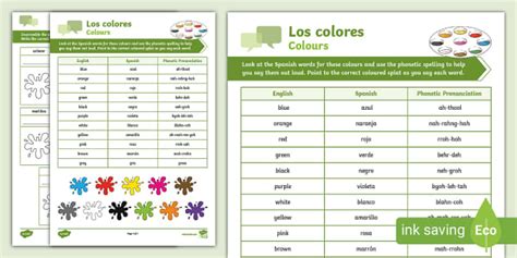 👉 Spanish: Colours Scramble