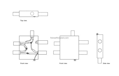 Electrical Junction Box, AutoCAD Block - Free Cad Floor Plans