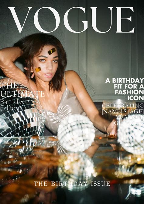 Vogue-styled Fashion Magazine Template, Editable Canva Template ...