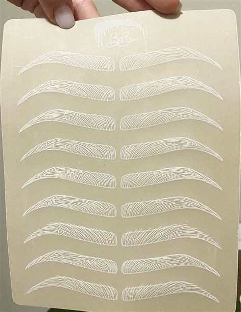 Image result for Microblading Hair Stroke Patterns