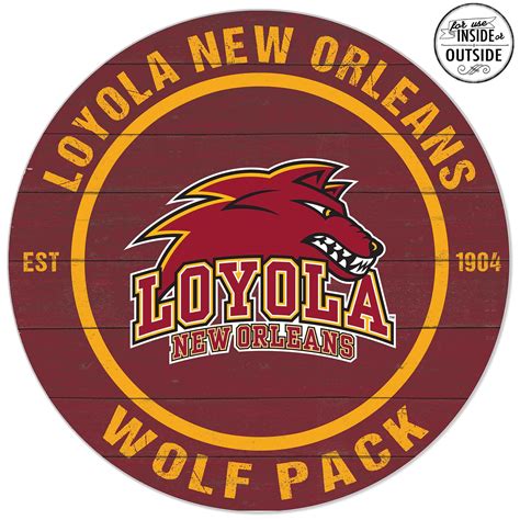 Loyola New Orleans Wolf Pack 20'' x 20'' Indoor/Outdoor Team Color ...