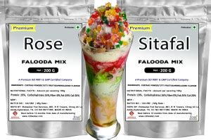 Rotiwalaz Falooda Mix Rose & Sitafal Flavour 200 g each Pack of 2 ...