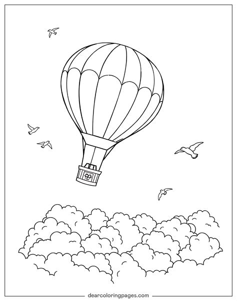 Hot Air Balloon Coloring Pages - 15 Free Printable Coloring Pages