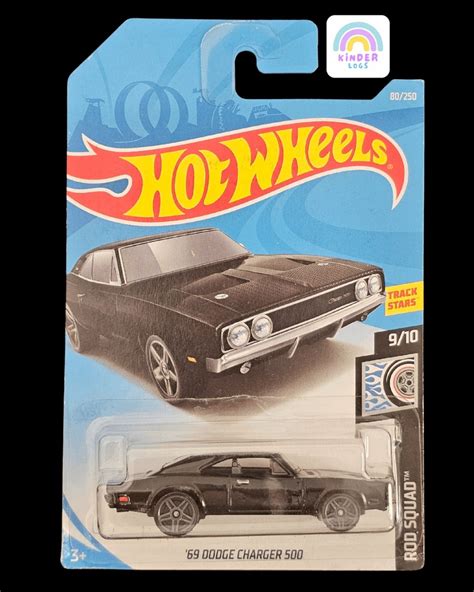Hot Wheels 1969 Dodge Charger 500 Black Edition - Buy At Kinder Logs