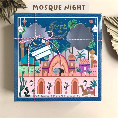 Jual Box Dus Kotak Kue Cookies Toples - Lebaran / Idul Fitri 22 x 22 x ...