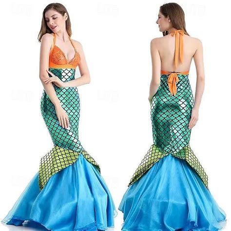 Mermaid Carnival Dress Cosplay Costume Outfits The Little Mermaid ...