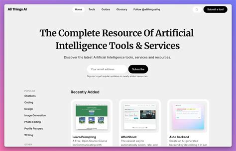 全网最全的「人工智能·AI工具导航网站」盘点 - 知乎