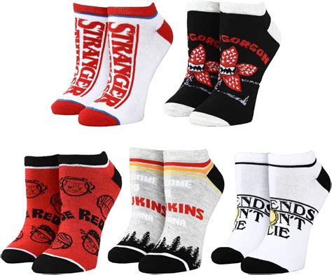 Bioworld Stranger Things Logos Casual Ankle Socks India | Ubuy