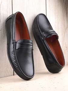 PROVOGUE Provogue PR8070 Men's Black Synthetic Leather Casual Loafer ...