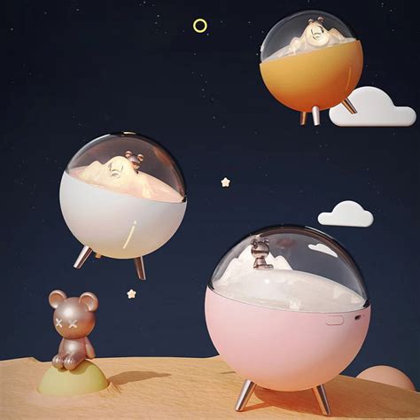 Space Bear Portable Mini Humidifier | Diffusers for Essential Oils ...