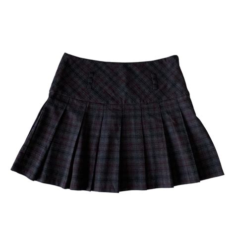 Orsay mini pleated skirt Plaid colors: black,... - Depop | Pleated ...