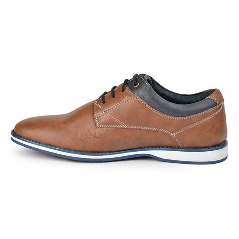 Buy Healers Formal Tan Lacing Shoes For Men SYN-42 By Liberty
