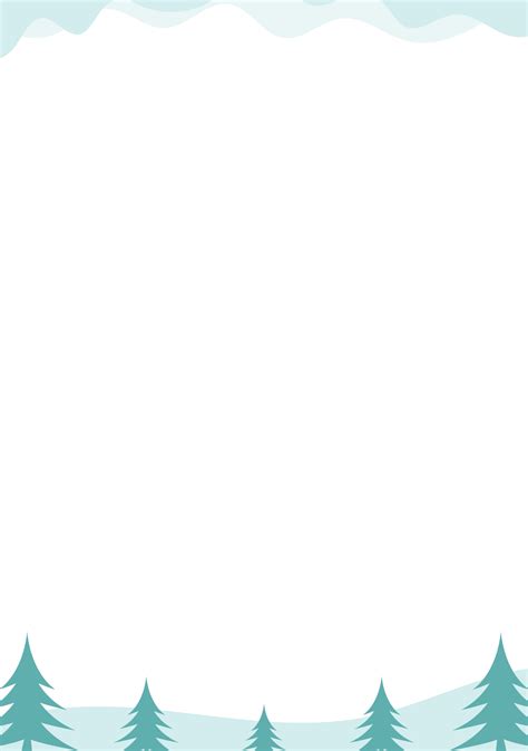 Christmas Borders Landscape - 12 Free PDF Printables | Printablee