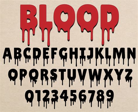 Blood Dripping Font