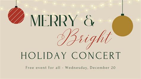 Merry & Bright Holiday Concert, E-Free Church, Bloomington, 20 December ...