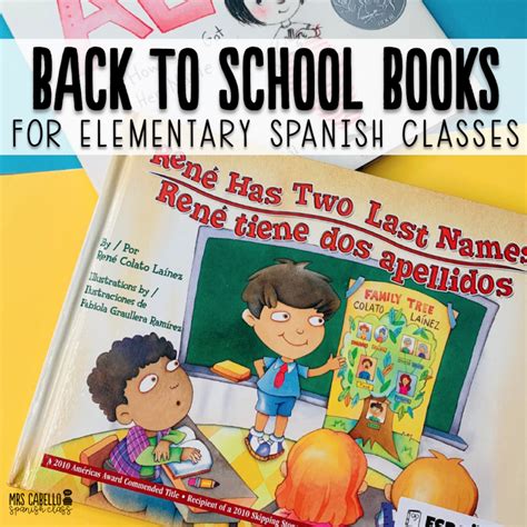 Back to School Books for Spanish Elementary Classes - Mrs Cabello Spanish Class