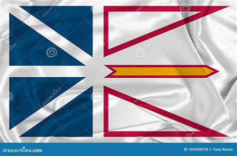 Silk Newfoundland and Labrador Flag Stock Photo - Image of destination ...
