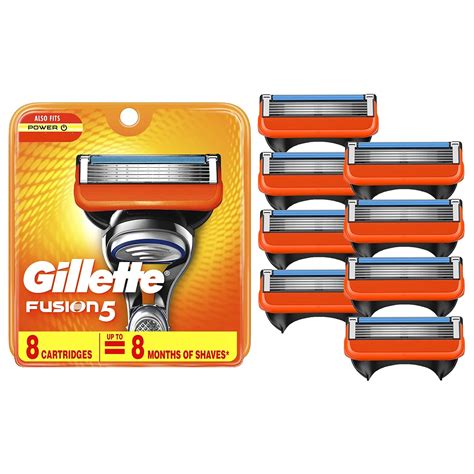 Amazon.com: Gillette Fusion5 Mens Razor Blade Refills, 8 Count ...