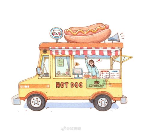 Food Truck Drawing