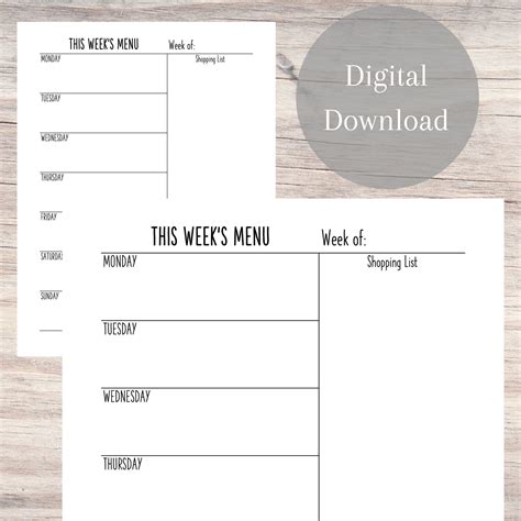 This Week Menu 的图像结果