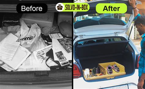 SOLVD-IN-BOX Car Dicky Storage Organizer Anti Slip Car Trunk Boot ...