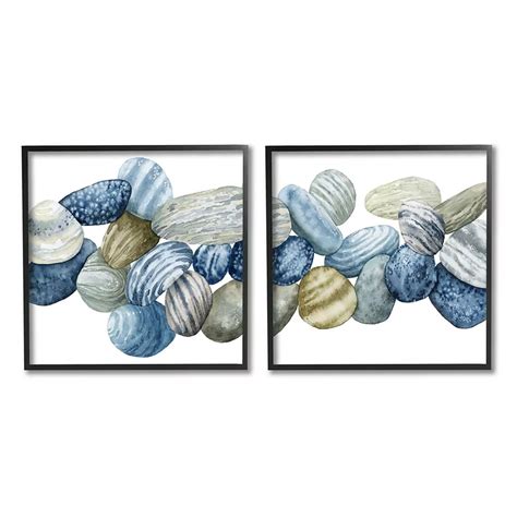 Stupell Home Decor Rows of Stones Framed Wall Art 2-piece Set