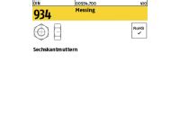 DIN 934 Sechskantmuttern, Messing M 1,2 Ms